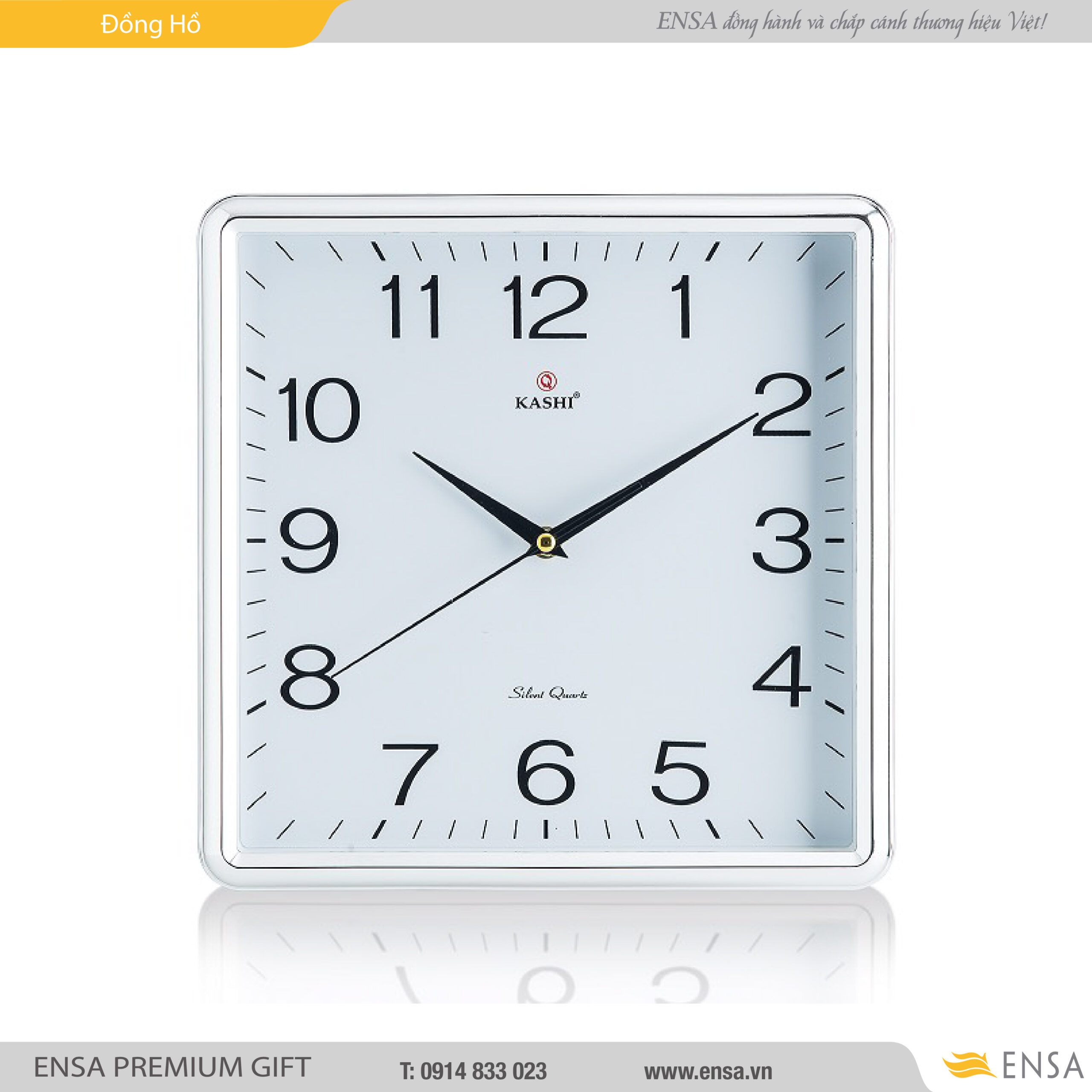 Đồng hồ nhựa treo tường mẫu 14 mã 06 - QUÀ TẶNG DOANH NGHIỆP ENSA